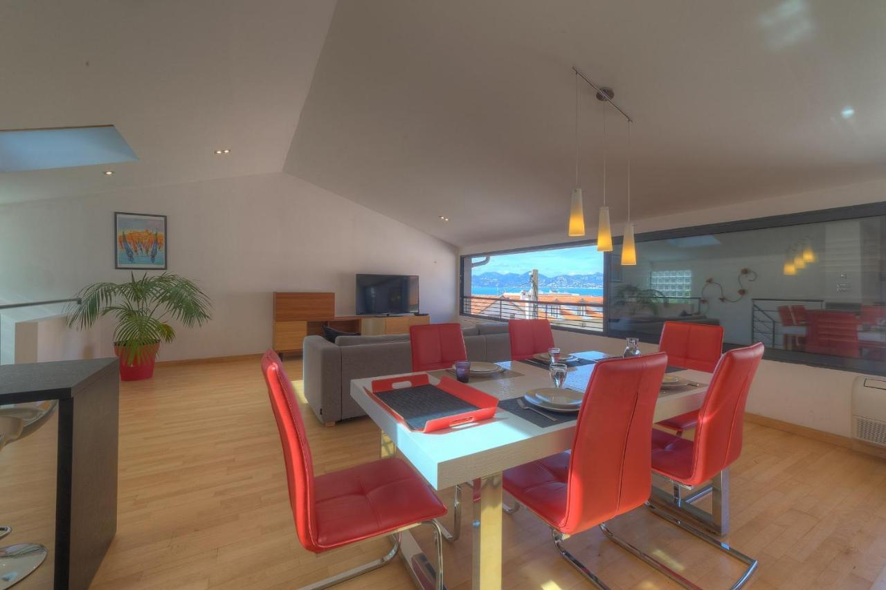 Immogroom - Beautiful Duplex - Sea View - Quiet - Ac - Wifi - Garage Cannes Exteriör bild